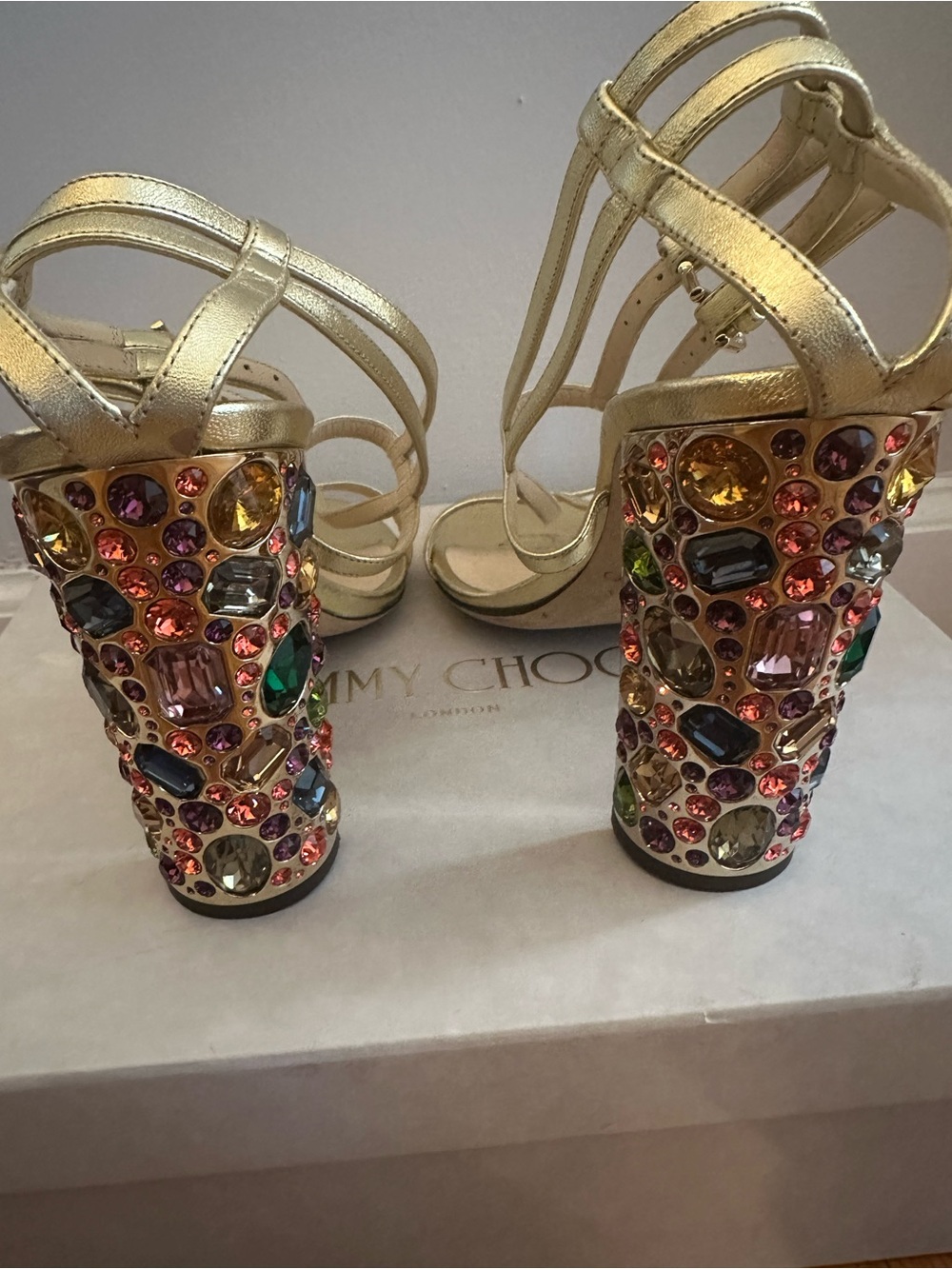 Jimmy Choo Maeve Gemstone block heel - Picture 3 of 5